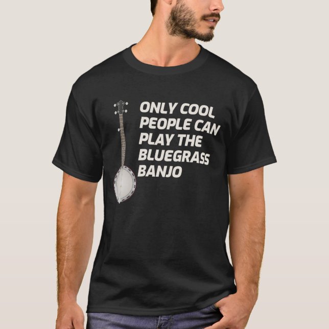Banjo Bluegrass Music Traditioneller Musiker Funny T-Shirt (Vorderseite)