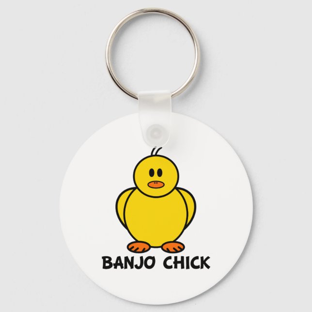 Banjo Chick Schlüsselanhänger (Vorderseite)