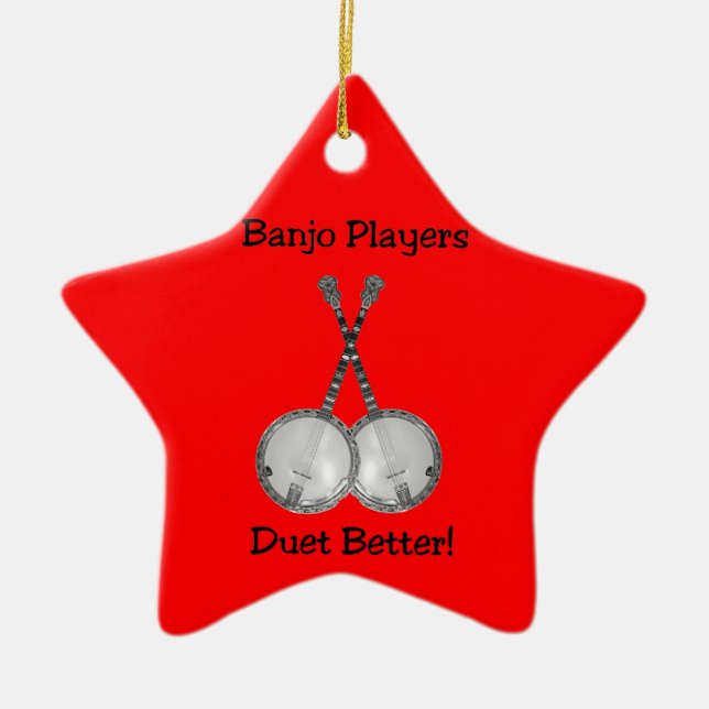 Banjo Duet Ornament (Vorne)