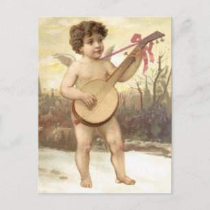 Banjo-Engel-Postkarte Postkarte