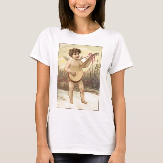 Banjo-Engels-Damen-Spaghetti-Spitze T-Shirt (Vorderseite)