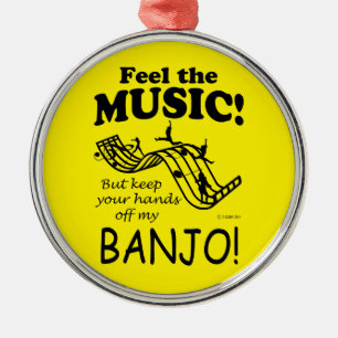 Banjo Feel Musik Ornament Aus Metall