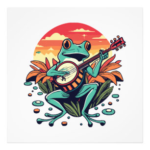 Banjo-Frosch Fotodruck