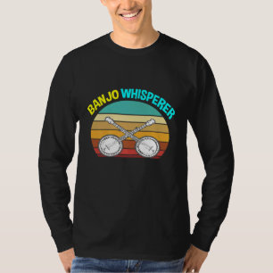 Banjo für Vintage-Musik Männer Frauen Flüsterer T-Shirt