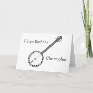 Banjo Geburtstag Karte
