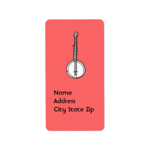 Banjo Gnawa Adressaufkleber