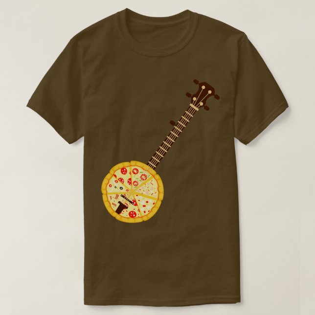 Banjo Guitar Pizza T-Shirt (Design vorne)
