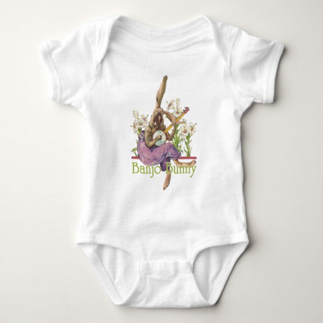 Banjo-Häschen-Säuglings-Strampler Baby Strampler (Vorderseite)
