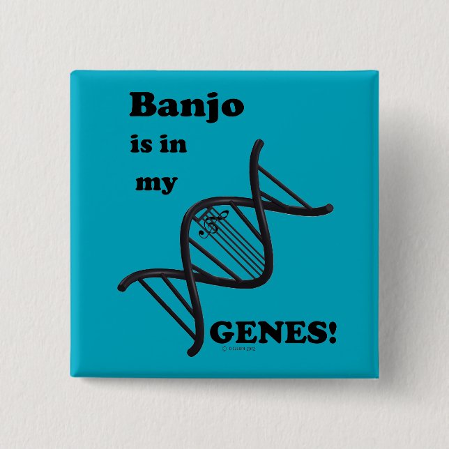 Banjo ist in meinen Genen Button (Vorderseite)