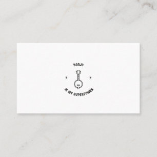 Banjo ist meine Supermacht Telefonnummerkarte