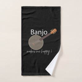 Banjo macht mich glücklich handtuch