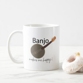 Banjo macht mich glücklich kaffeetasse