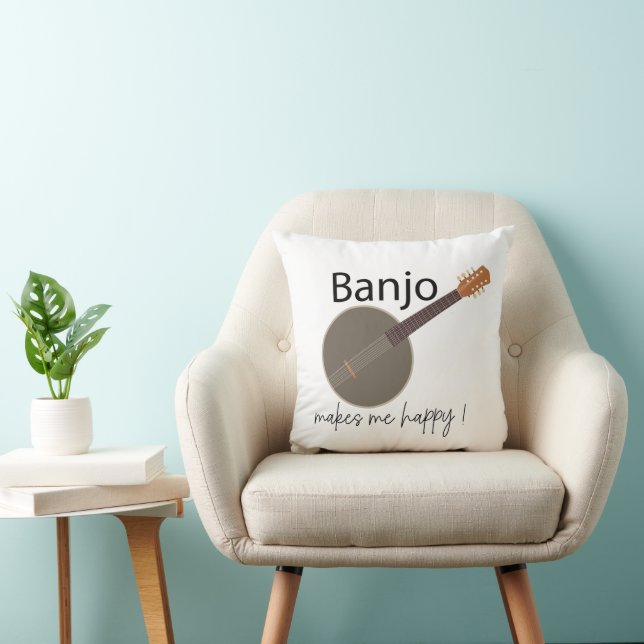 Banjo macht mich glücklich kissen (Stuhl )