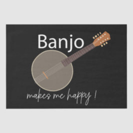 Banjo macht mich glücklich seidenpapier
