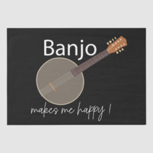 Banjo macht mich glücklich seidenpapier