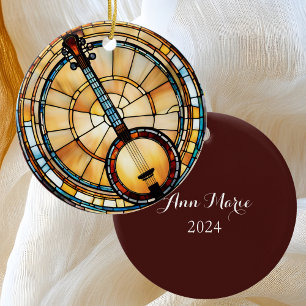 Banjo Music Keramik Ornament