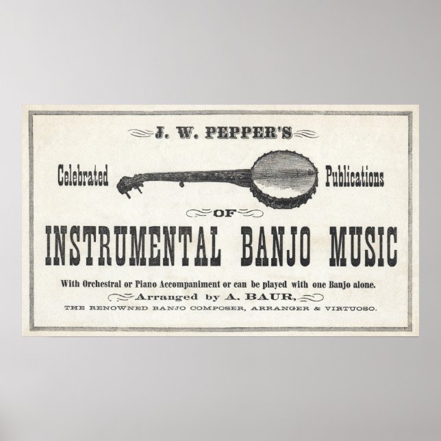 Banjo Music Poster (Vorne)