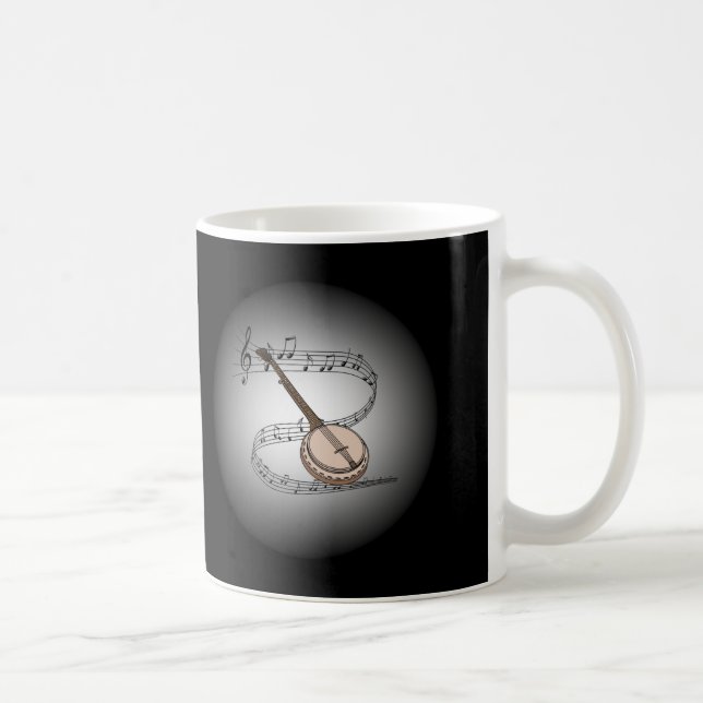 Banjo ~ Musical Globe ~ Musikinstrument ~ Kaffeetasse (Rechts)