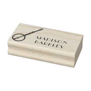 Banjo Musician Music Teacher Gummistempel