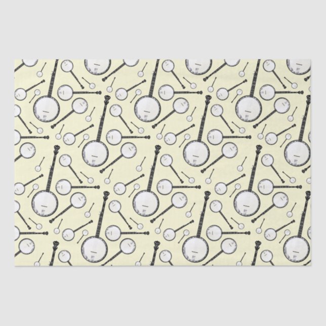 Banjo Musician Music Teacher Seidenpapier (Vorderseite)