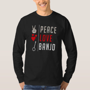 Banjo Musikinstrument Country-Musik Banjo-Musik T-Shirt