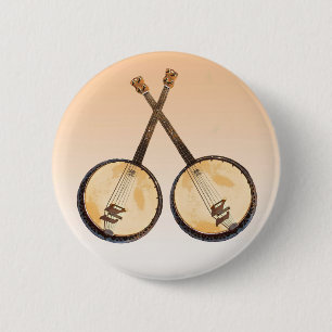 Banjo-Musikinstrument-Knopf Button