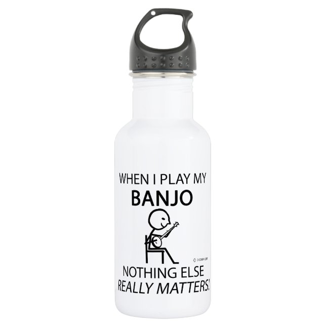 Banjo Nichts anderes zählt Edelstahlflasche (Vorderseite)