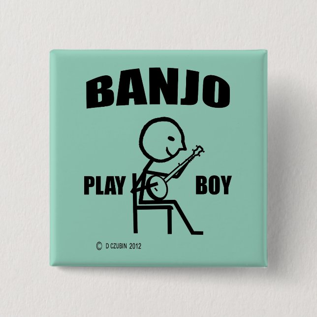Banjo Play Boy Button (Vorderseite)