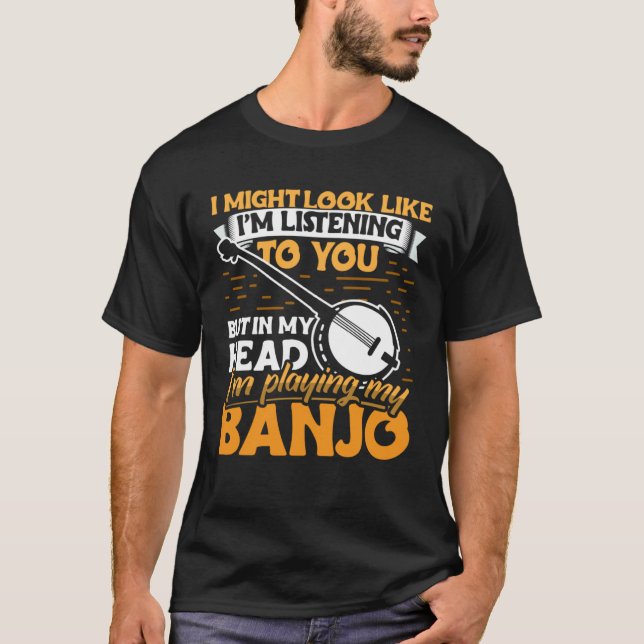 Banjo Player Apparel Instrument for Men Women T-Shirt (Vorderseite)