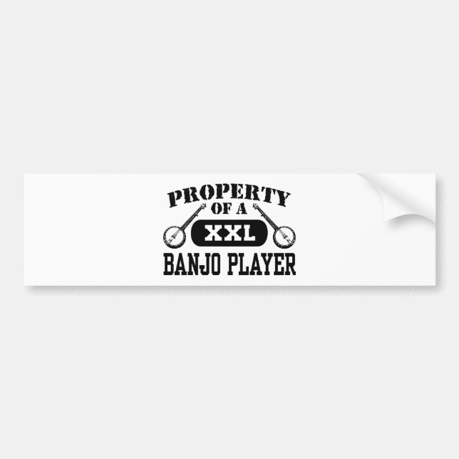 Banjo Player Autoaufkleber (Vorne)