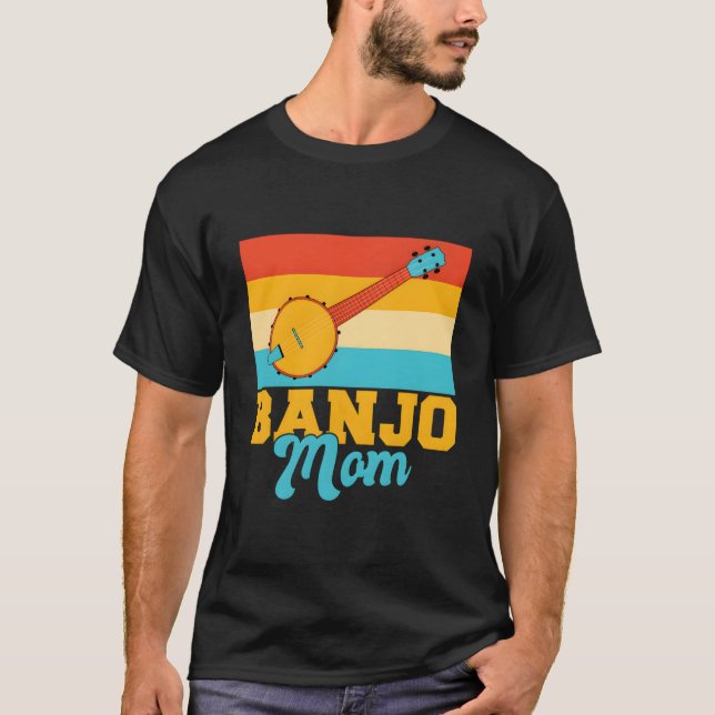 Banjo Player Banjo Mom T-Shirt (Vorderseite)