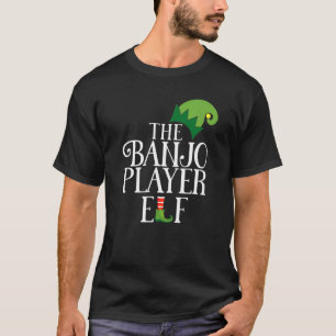 Banjo Player Elf Matching Family Group Weihnachten T-Shirt