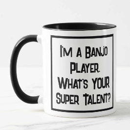 Banjo Player Super Talent. Zwei Tone-Kaffee-Tasse Tasse