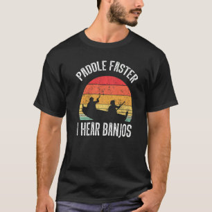Banjo Retro Vintage Paddler Picker Spieler Country T-Shirt