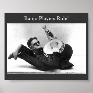 Banjo Spieler Regel! Poster