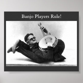 Banjo Spieler Regel! Poster