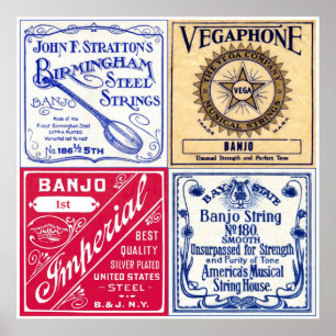 Banjo Strings Poster