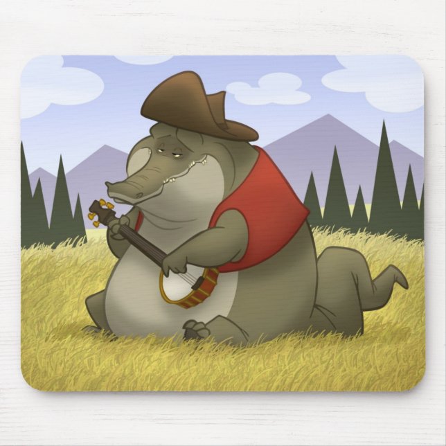 Banjo-Strummin' Alligator Mousepad (Vorne)
