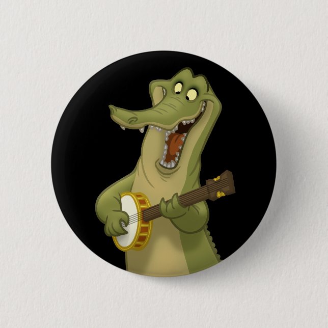 Banjo-Strummin' Alligatorknöpfe Button (Vorderseite)