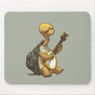 Banjo-Strummin' Schildkröte Mousepad