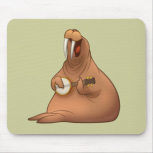 Banjo-Strummin' Walroß Mousepad