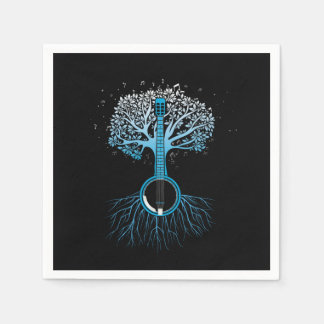 Banjo Tree Country Music Bluegrass Musician Gift Serviette