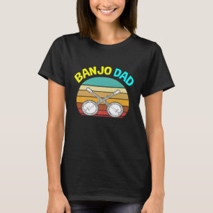 Banjo Vater für Vintage Musik Männer Väter T-Shirt