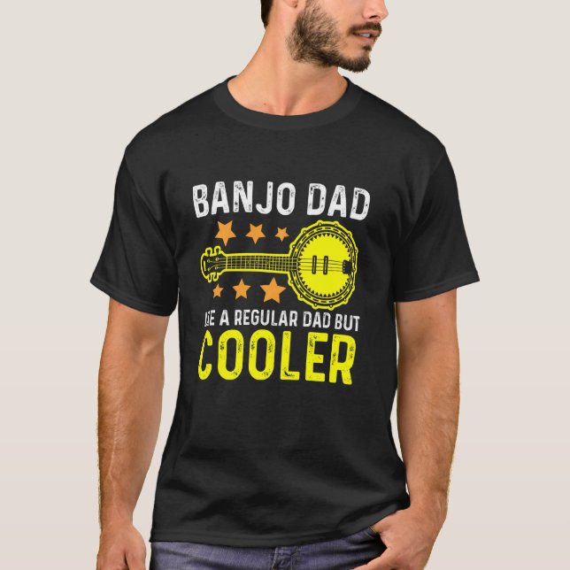 Banjo Vater Stringband Acoustic Instruments Gitarr T-Shirt (Vorderseite)