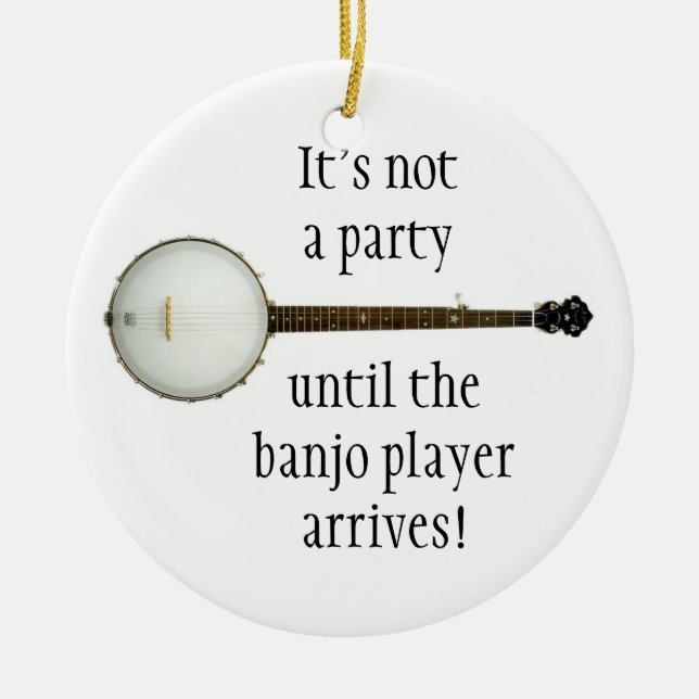 BANJO Weihnachtsverzierung Keramik Ornament (Vorne)