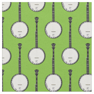 Banjos Music Musician Saal Dekoration Grün Stoff