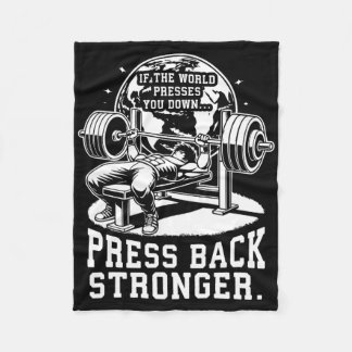 Bank - Anime Bodybuilding Fitnessstudio Workout Fi Fleecedecke