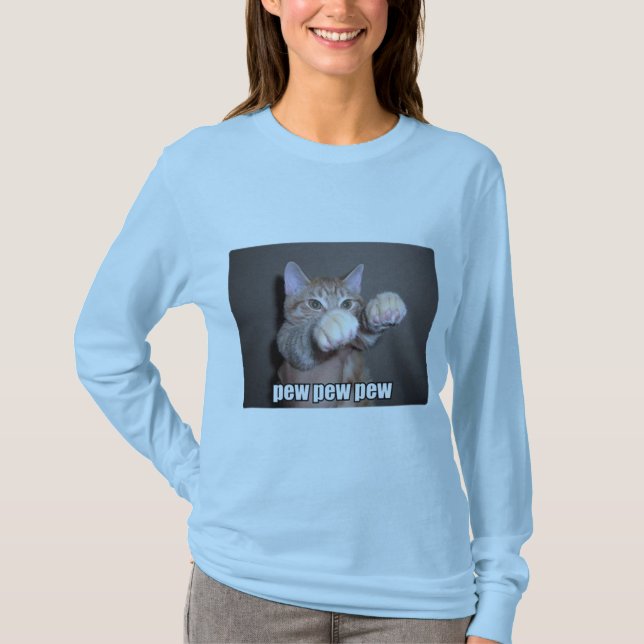 Bank-Bank-Bank-Katze T-Shirt (Vorderseite)