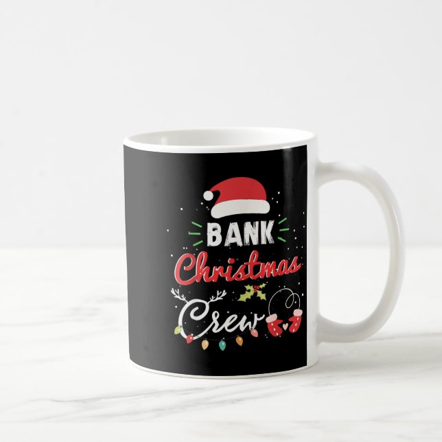 Bank Christmas Crew Funny Banker Matching  Kaffeetasse (Rechts)