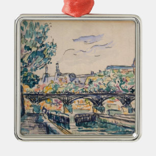Bank der Seines nahe dem Pont des Arts Silbernes Ornament